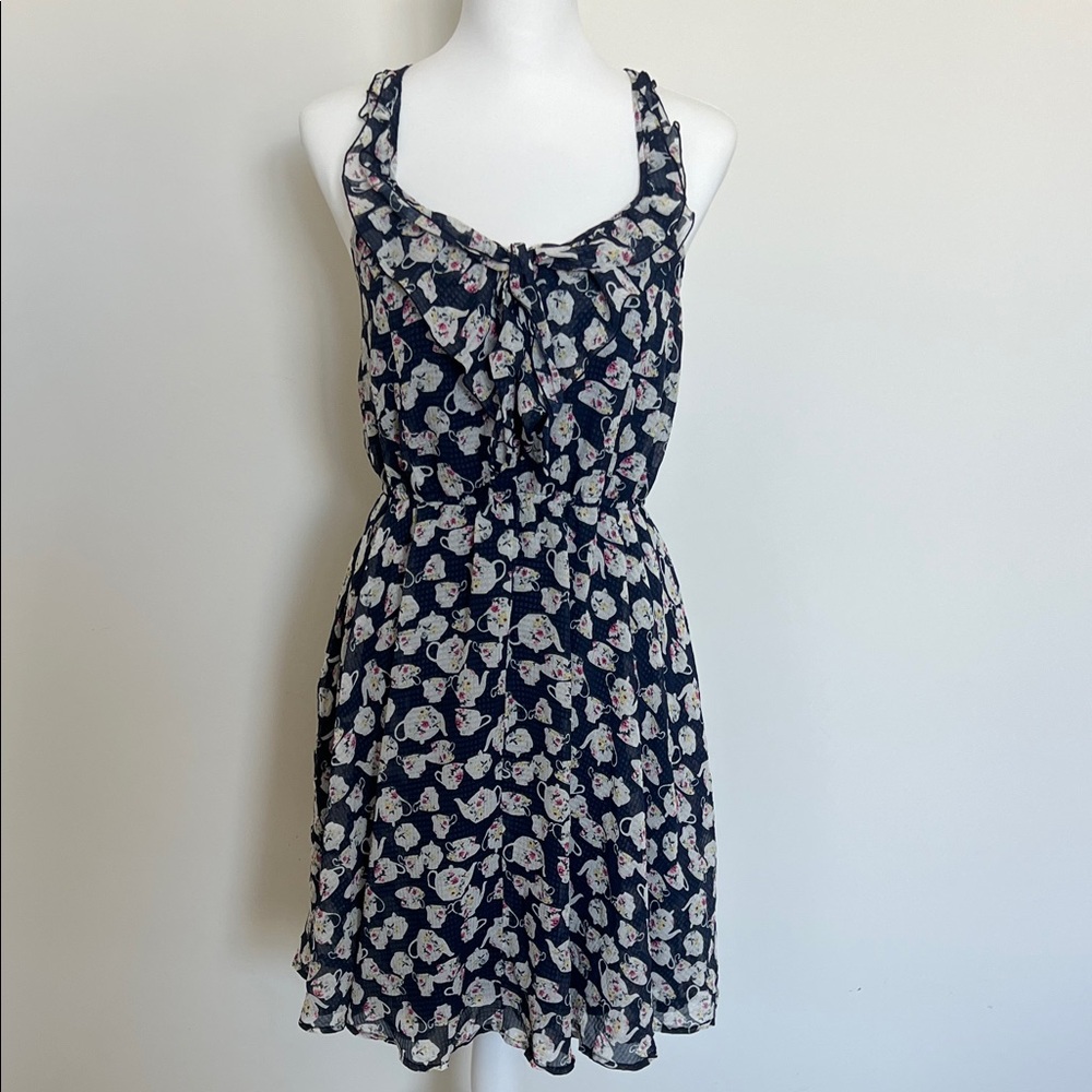 LC Lauren Conrad Alice in Wonderland Mad Hatter Teapot Dress